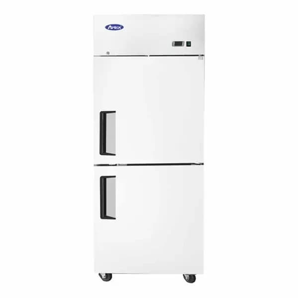 Atosa MBF8010GR 21.4 cu. ft. 2-Half Door Top Mount Reach-In Refrigerator 28-5/8"W — view 2