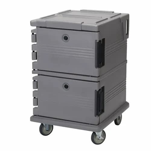 Cambro Ultra Cam Cart UPC1200191 Insulated Granite Gray Front Loader Food Carrier — view 2