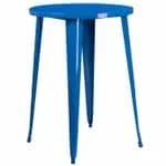 Flash Furniture CH-51090-40-BK-GG Round Bar Height Metal Black Table — view 4