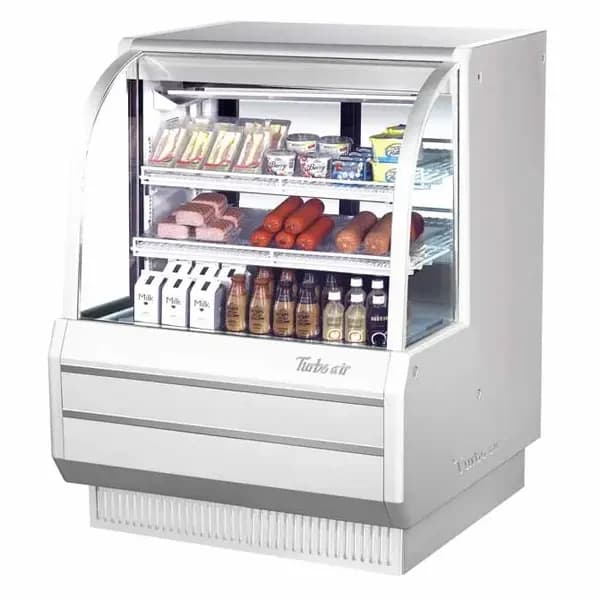 Turbo Air TCDD-48H-W-N Refrigerated White Deli Case 48-1/2"W — view 2