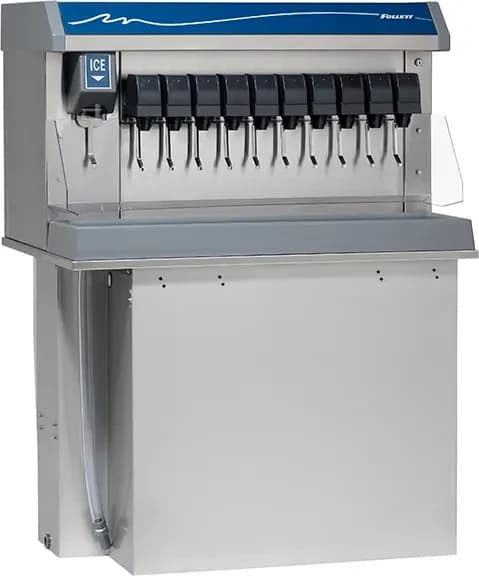 Follett Vision™ Series VU300M24DL Drop-In Ice and Beverage Dispenser 300 Pound Storage Lever Dispense Cube, Nugget Style Ice — 115V, 1PH