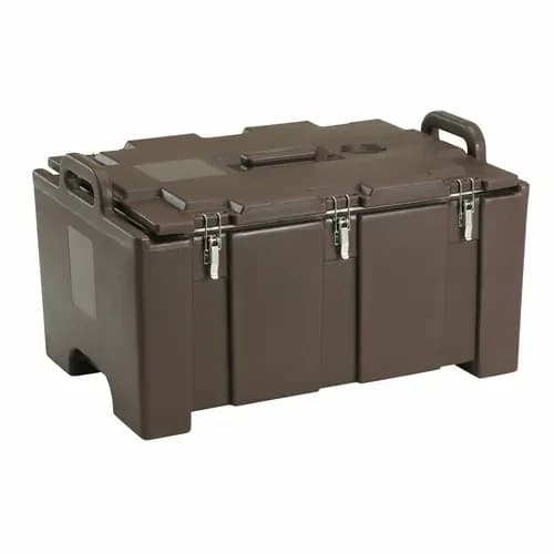 Cambro Camcarrier 100MPC131 Dark Brown Top Loader 8" Deep — main image