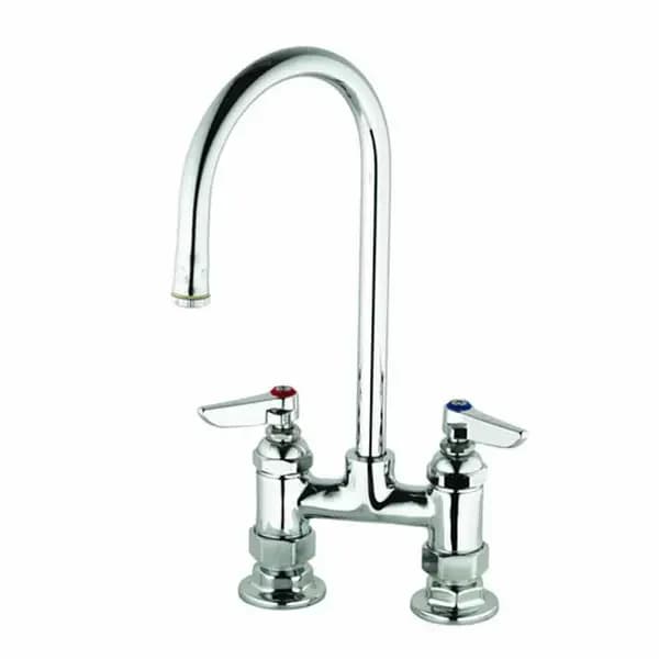 T&S B-0325 4" Deck Mount Double Pantry Faucet — view 2