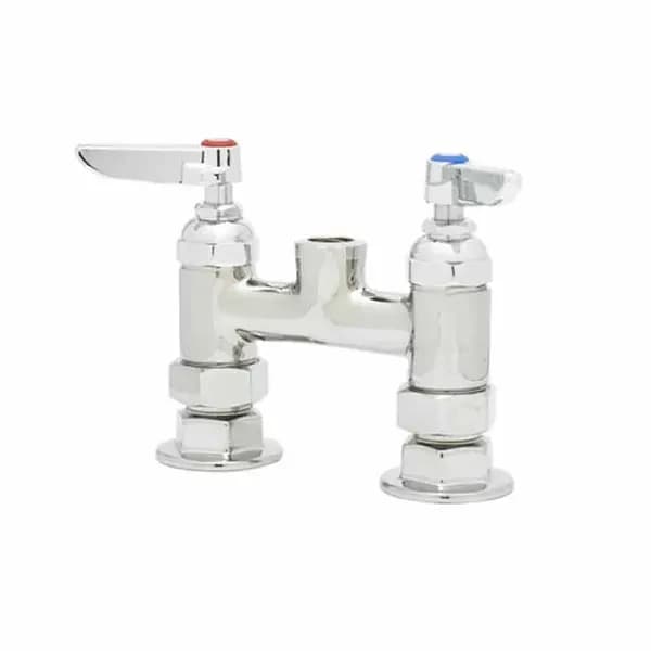 T&S B-0325-LNCC 4" Deck Mount Double Pantry Faucet Base Only — main image