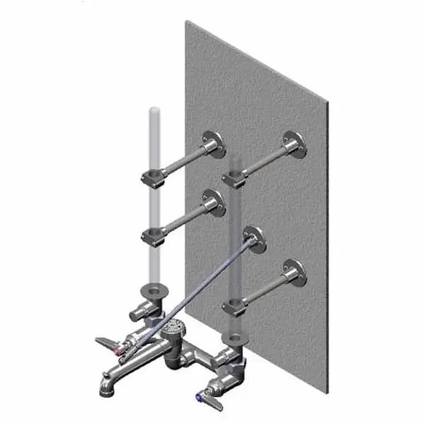 T&S B-0662 8" Wall Mount Service Sink Faucet — view 2