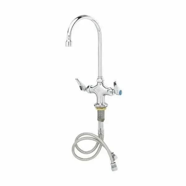 T&S B-0301-01-QT-VR Single Hole Deck Mount Pantry Faucet with 5-3/4" Gooseneck Spout — main image