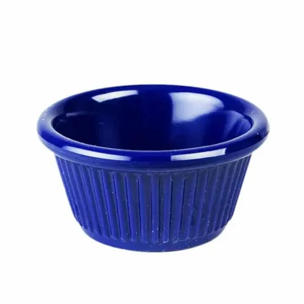 Thunder Group ML509CB1 Cobalt blue 2 oz. Fluted Melamine Ramekin | Case of 12 — view 2
