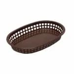 Tablecraft 1073FG A La Carte Green Oval Platter Basket 9-1/4" x 6" x 1-1/2" | Case of 36 — view 6