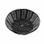 Tablecraft 2417 Black Oblong Woven Basket 9" x 4" x 2 | Case of 12 — view 5