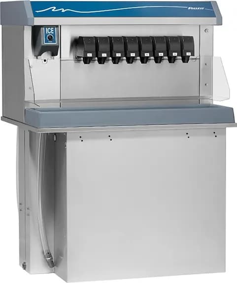 Follett Vision™ Series VU300B8RP Drop-In Ice and Beverage Dispenser 300 Pound Storage Push-Button Dispense Cube, Nugget Style Ice — 115V, 1PH
