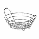Tablecraft H7176 Oval Chrome Plated Metal Basket 13-3/4" x 10-3/4" x 3-1/4" — view 5