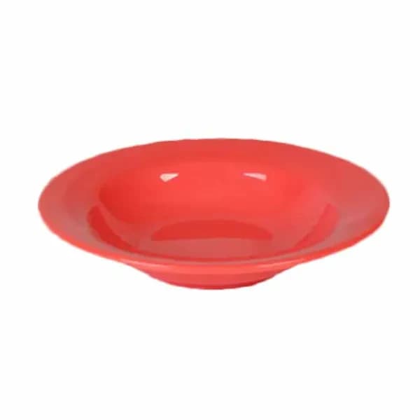 Thunder Group CR5077RD Orange 8 oz. Melamine Salad Bowl | Case of 12 — view 2