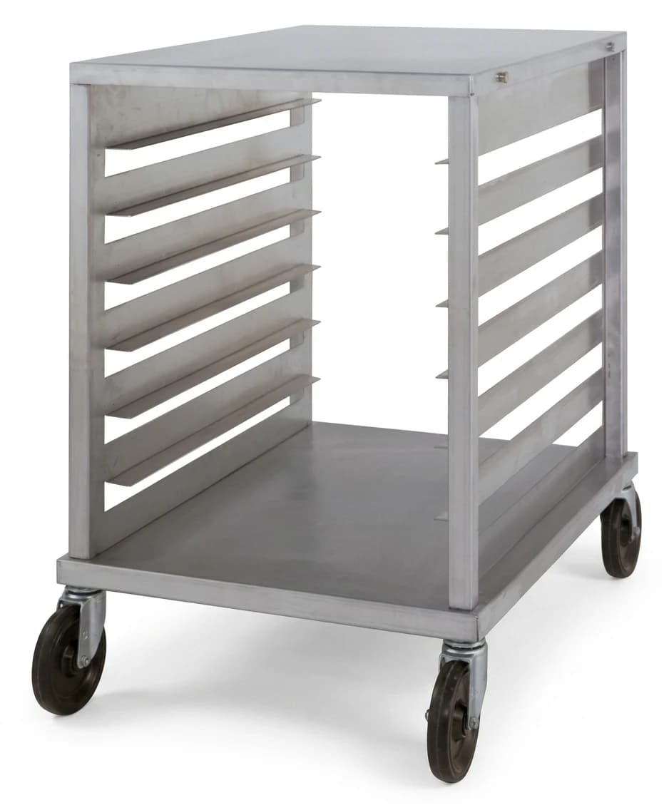 Nu-Vu® SB-1 Portable Aluminum Pan Rack Single Width Knock-Down Style End-Loaded 7 Pan Capacity