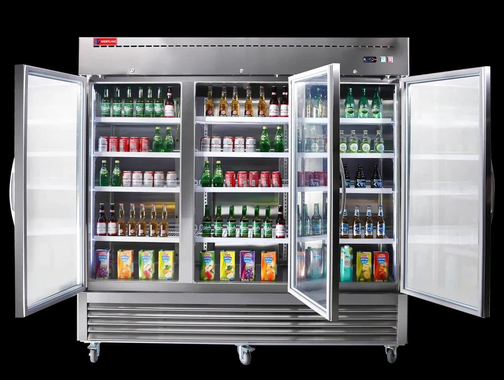 Westlake WKR-82BG Glass Door Merchandiser Refrigerator 3 Door 33-40°F — view 9