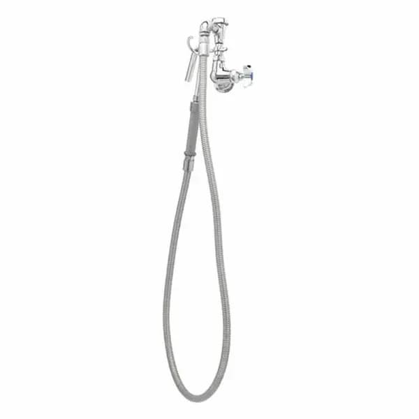T&S B-0606 Single Hole Wall Mount Pot and Kettle Filler Faucet with 68" Hose — main image