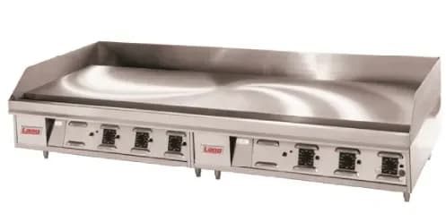 Lang 172SC Electric Countertop Griddle 72 Inch Wide Solid State Thermostat Control Rectangle Chrome Plated 1 Inch Thick Plate Heavy-Duty — 480V, 3PH