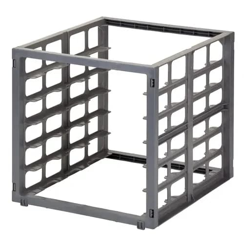 Cambro Camshelving CBUPR1826S6580 Basic Series 6-Full Size Brushed Graphite Sheet Pan Rack — view 2