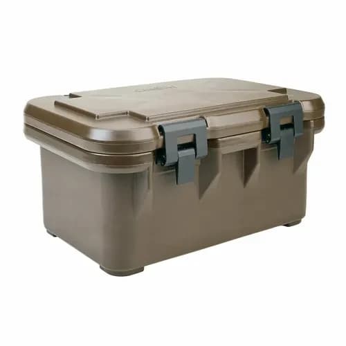 Cambro S-Series Ultra Pan Carrier UPCS180131 Dark Brown Top Loader 8" Deep — main image