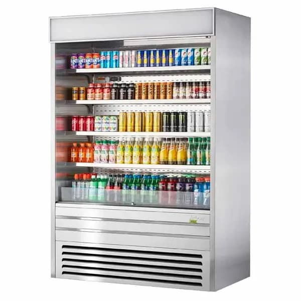 Turbo Air TOM-60ES-N Stainless Steel Vertical Air Curtain Open Display Merchandiser 60"W — view 2