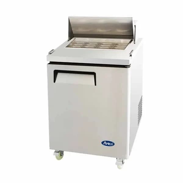 Atosa MSF8305GR 12 Pan 1-Door Mega-Top Sandwich Prep Table 27-1/2"W — main image