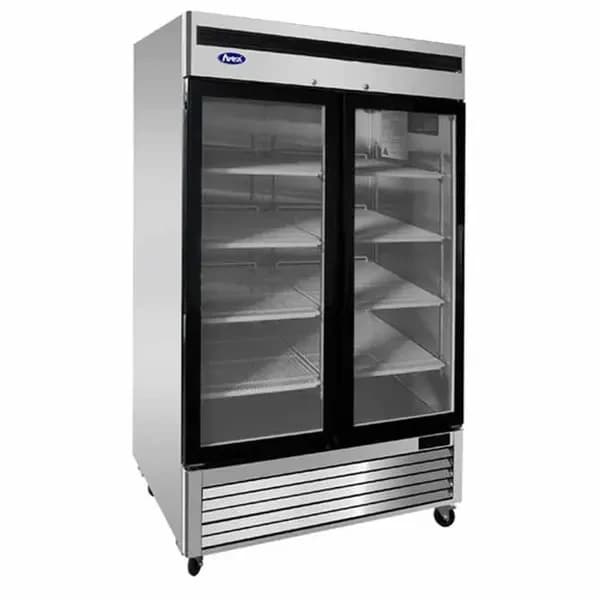 Atosa MCF8703ES 44.8 cu. ft. 2-Swinging Door Freezer Merchandiser 54-3/8"W — view 2