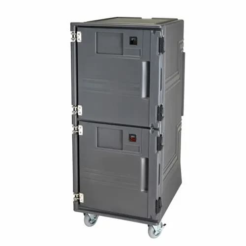 Cambro Pro Cart Ultra PCUHP615 Charcoal Gray Hot Food Pan Carrier — view 2