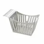 Tablecraft H7176 Oval Chrome Plated Metal Basket 13-3/4" x 10-3/4" x 3-1/4" — view 3