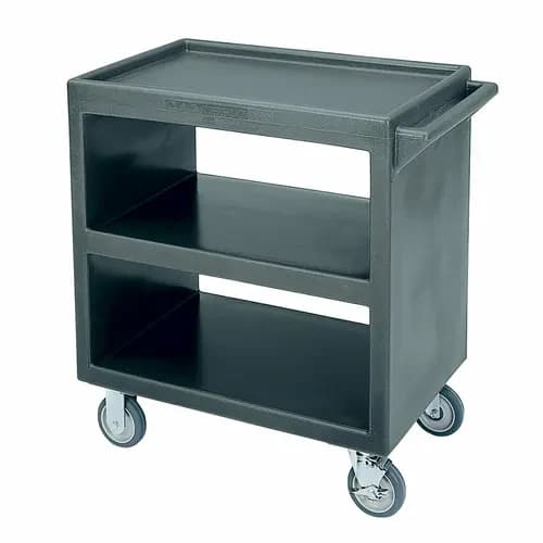 Cambro BC230191 3-Shelf 500 Lb. Capacity Granite Gray Utility Bus Cart — view 2