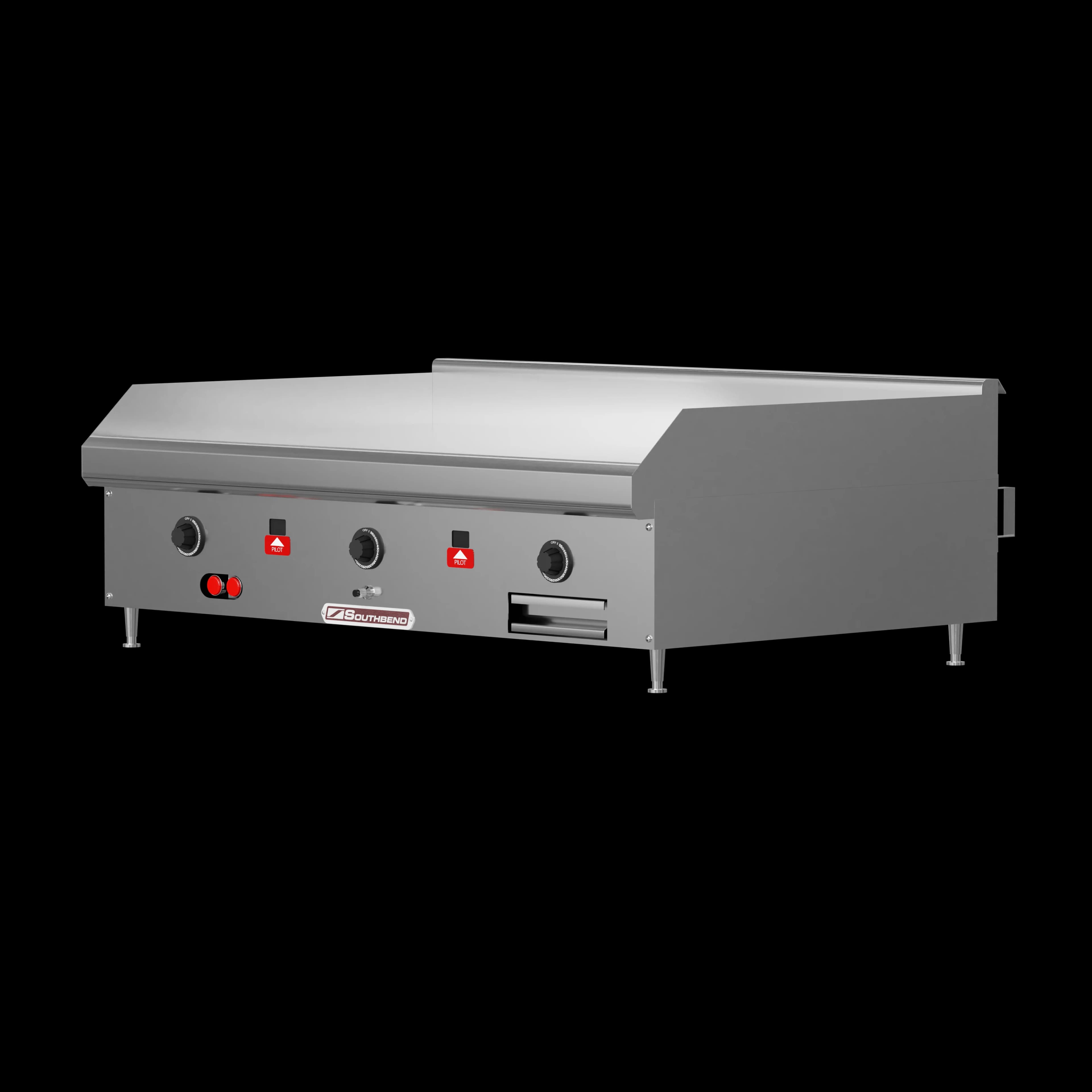 Southbend HDG-36-30 Counterline Gas Countertop Griddle 36 Inch Wide Thermostatic Control Rectangle Polished Steel 1 Inch Thick Plate Heavy-Duty — Natural Gas, 90000 BTU — view 2
