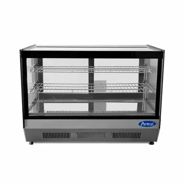 Atosa CRDS-56 5.6 cu. ft. Straight Glass Front Refrigerated Countertop Display Case 35-3/8"W — main image
