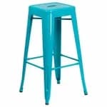 Flash Furniture ET-BT3503-30-MINT-GG Mint Galvanized Steel Bar Stool — view 3