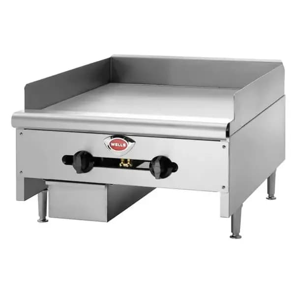 Wells HDG-3630G Heavy Duty 90,000 BTU Manual Control Gas Griddle 36"W — view 2