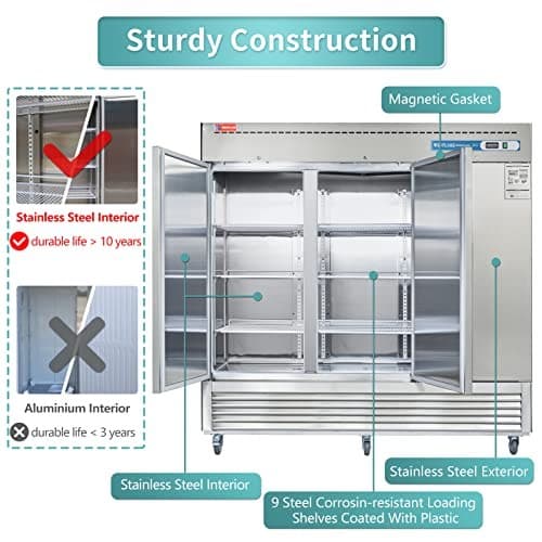Westlake WKF-82B Reach-In Freezer 3 Door -8-0°F — view 5