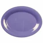 Thunder Group CR209V Ivory 9-1/2" x 7-1/4" Oval Melamine Platter | Case of 12 — view 3