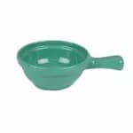 Thunder Group CR305RD Orange 10 oz. Melamine Soup Bowl with Handle | Case of 12 — view 5