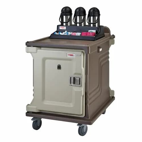 Cambro MDC1520S10D194 Granite Sand Meal Delivery Cart — view 2
