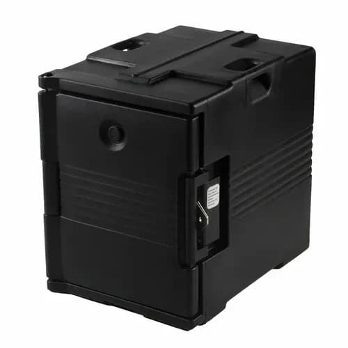 Cambro Ultra Pan Carrier UPC400SP110 Insulated Black Front Loader Food Carrier — main image
