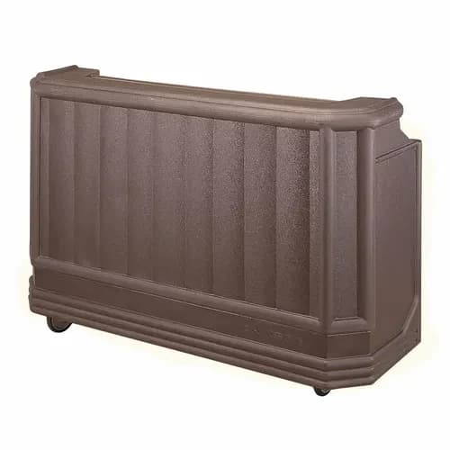 Cambro Cambar BAR730PMT194 Granite Sand Portable Bar 7-Bottle Speed Rail 8-Button Soda Gun Portable Bar 72-3/4"W X 26"D X 48"H — view 2