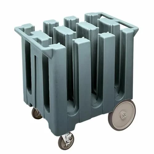 Cambro DC575191 Polyethylene 6 Granite Gray Dish Caddy With 6 Dividers — view 2