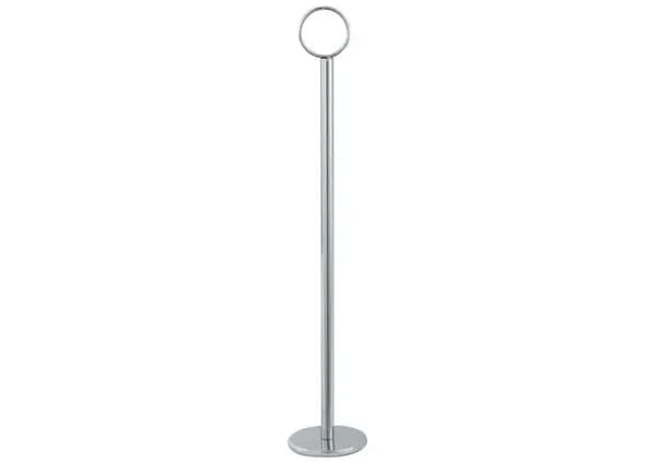 Winco TBH-8 Chrome 8" Table Number / Card / Menu Holder — main image