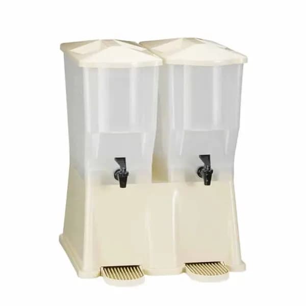 Tablecraft TW33DP Double 3-Gallon Slimline Cold Beverage Dispenser — main image