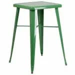 Flash Furniture CH-31330-RED-GG Square Bar Height Galvanized Steel Red Table — view 3