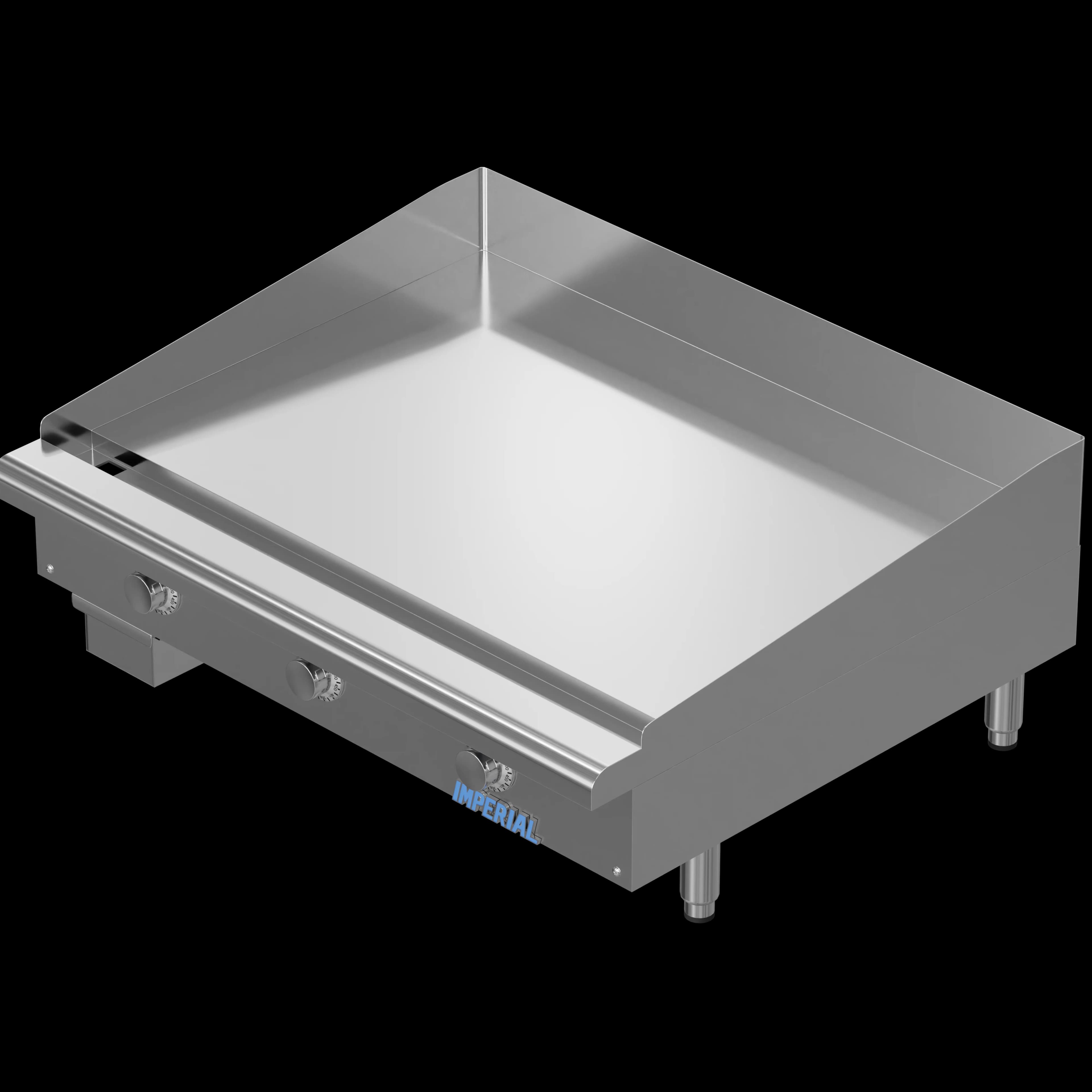 Imperial ITG-36-E Pro Series Electric Countertop Griddle 36 Inch Wide Thermostatic Control Rectangle Polished Steel 0.5 Inch Thick Plate Heavy-Duty — 480V, 3PH — view 6