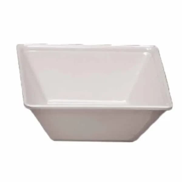Thunder Group PS5006W Passion White 23 oz. Square Melamine Bowl | Case of 12 — view 2