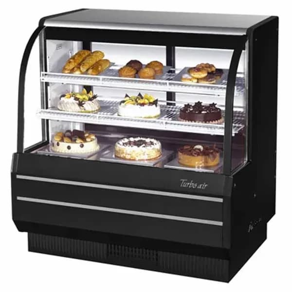 Turbo Air TCGB-48-B-N Refrigerated Black Bakery Display Case 48-1/2"W — view 2