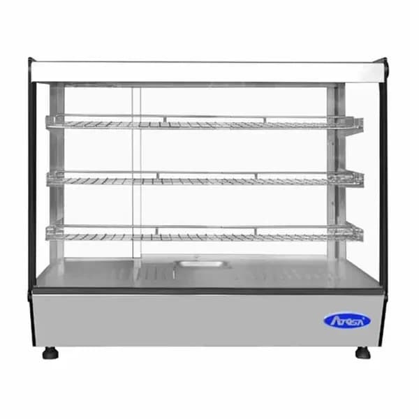 Atosa CHDS-53 5.3 cu. ft. Straight Glass Front Heated Countertop Display Case 27-5/8"W — view 2