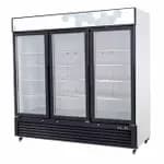 Kelvinator KCHGM72R 72 cu. ft. 3-Door Door Refrigerator Merchandiser 81"W — view 3