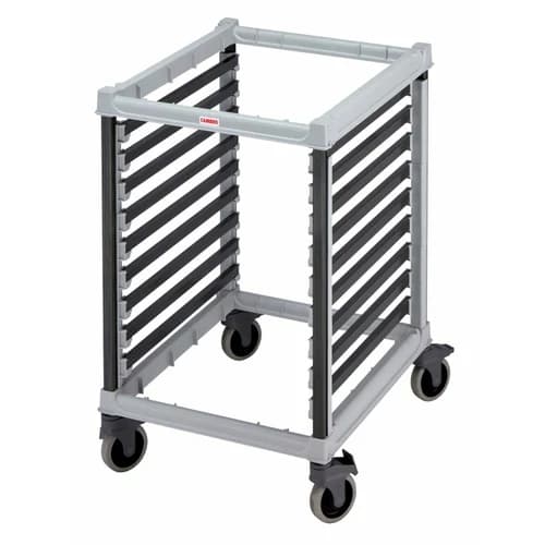 Cambro Camshelving UGNPR21H18480 8-Full Size Speckled Gray Food Pan Trolly 32-1/8"W X 25-3/8"L X 40"H — view 2