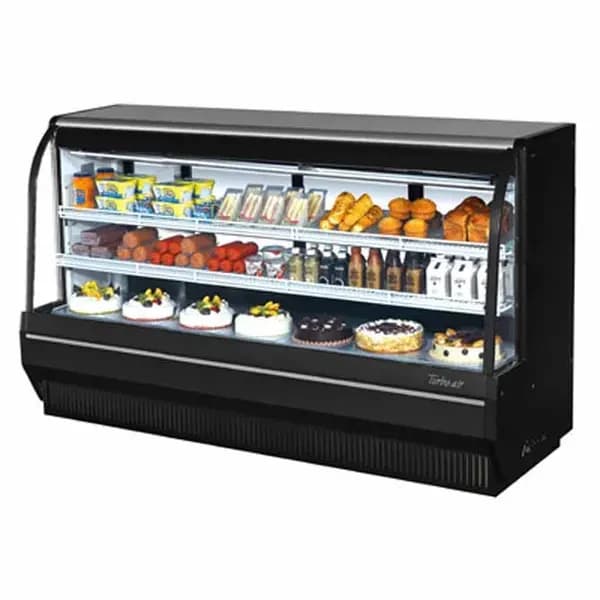 Turbo Air TCDD-96H-B-N Refrigerated Black Deli Case 96-1/2"W — view 2