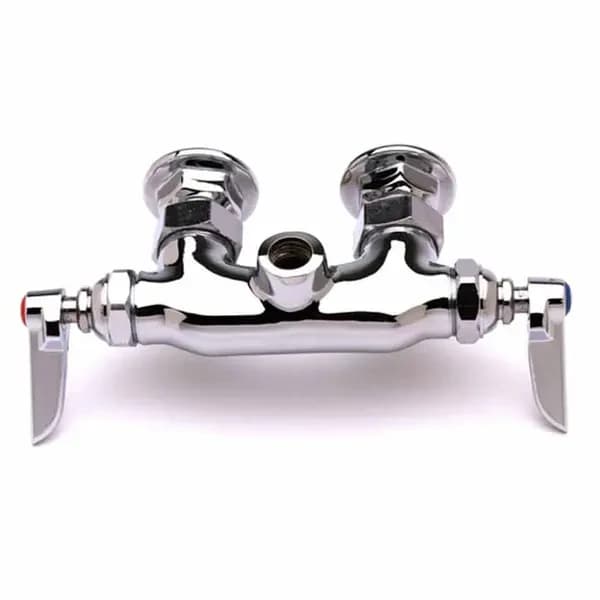 T&S B-0346-LN 3" Wall Mount Double Pantry Faucet — main image